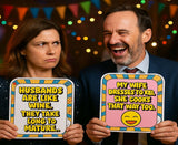 Married Life - Funny Photo Booth Party Prop Set