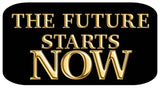 Grand Opening Oversized Five Piece Decor Kit For Launch Celebration And Photo Backdrop - Future starts now sign.