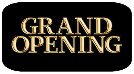 Grand Opening Oversized Five Piece Decor Kit For Launch Celebration And Photo Backdrop