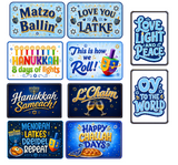 Hanukkah - Photo Booth Sign Props . Set of5  - Double Sided
