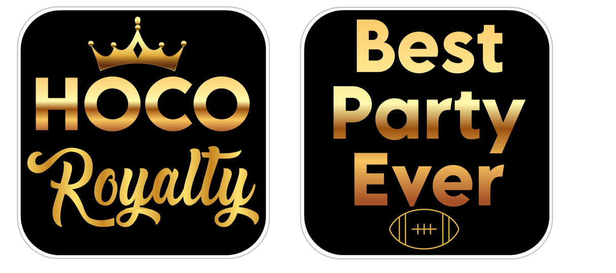 Homecoming  Black and Gold  Prop Set