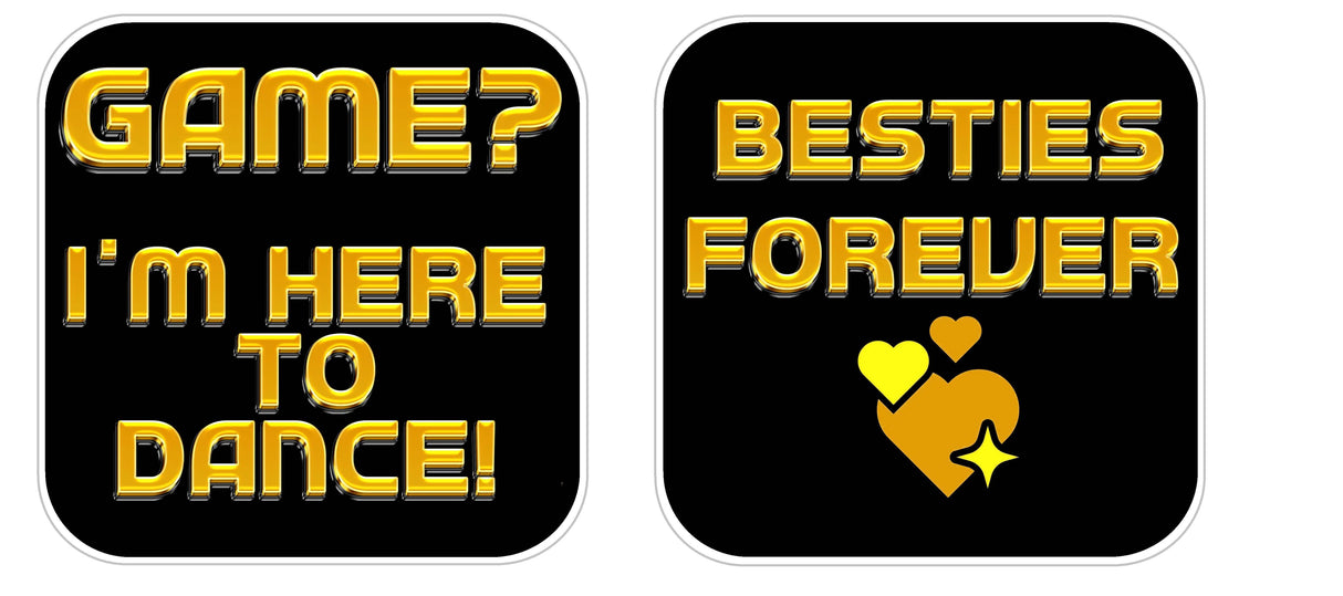 Homecoming  Black and Gold  Prop Set