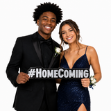 #Homecoming (Silver) PVC Photo Booth Prop