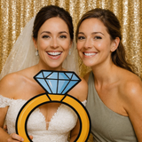 Big Wedding Ring Photo Booth Prop 12 Inch Oversized Ring For Weddings Receptions And Photo Booth Fun