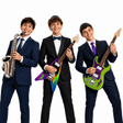 NEW Bigger Musical Instruments- Band collection featuring three young musicians with colorful oversized instruments.