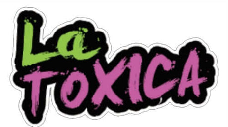 La Toxica colorful prop, fun design, 14 inches long, 6mm thick, high-quality anti-glare material.