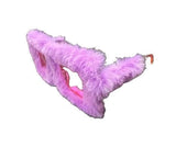 Light Purple Furry Glasses – Fluffy lavender square party sunglasses for fun photo booths and themed events.