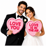 Ultimate hearts Wedding  Set Photo Booth Props