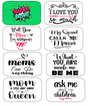 Colorful Mothers Day Prop Set featuring fun mom-themed quotes for celebrations and parties.