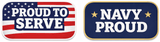 Proud To Serve 5 Piece Props Set For Events Photo Booths And Celebrations Colorful Durable Ready To Use image featuring patriotic designs.