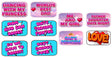 Colorful photo booth props for father-daughter and mother-son dances, featuring fun phrases and high-quality design.